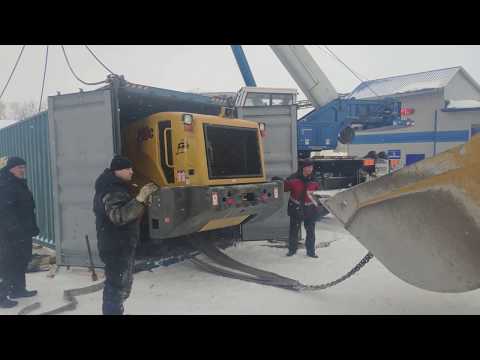 Видео: Новый погрузчик ChengGong CG956C. Достаем из контейнера, собираем автокраном Галичанин кс 65713-1