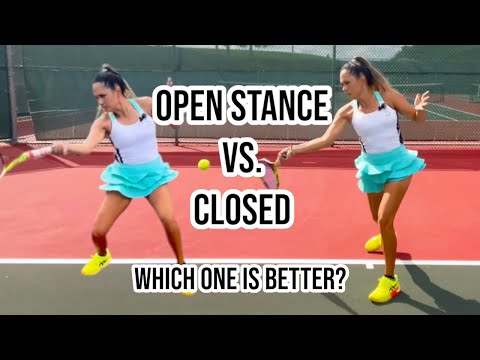 Видео: Теннис в закрытой и открытой стойке: учитесь использовать работу ног