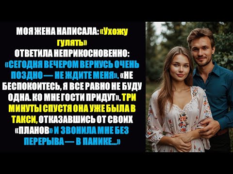 Видео: Жена: «Допоздна не гуляю, не жди!» — Я сказал: «У меня тоже гости» — 3 минуты: Она в такси и ПАНИКУЕ