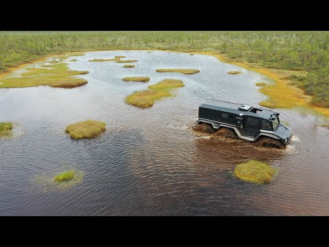 Видео: Вездеход КРЕЧЕТ. Испытания в Нижневартовских болотах. Июнь 2023 г.