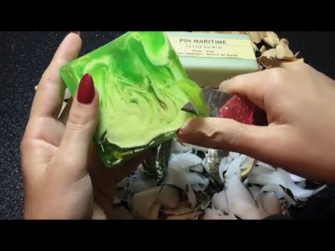 Видео: АСМР | Резка Мыла | Неразборчивый Шёпот | Залипательно | Asmr | Soap Cutting | Inaudible