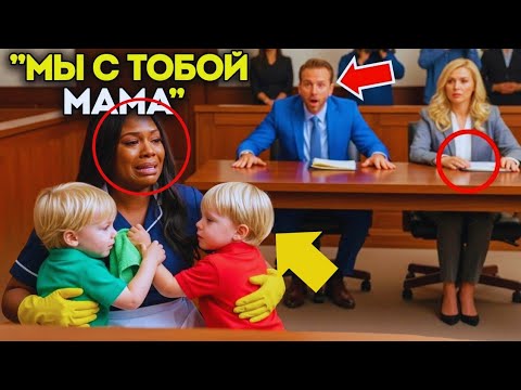 Видео: Горничная,обвинённая миллиардером, пришла в суд без адвоката, пока его сыновья-близнецы не появились