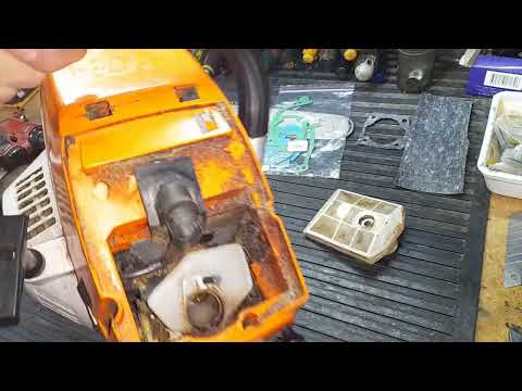 Видео: Бензопила работает только на закрытой заслонке, подсос воздуха, глохнет