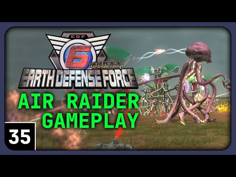 Видео: Давайте поиграем в Earth Defense Force 6 — геймплей Air Raider, часть 35 | Большая битва с добыче...