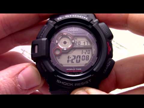 Видео: Часы Casio G-SHOCK G-9300-1E [G-9300-1ER] - Инструкция, как настроить от PresidentWatches.Ru