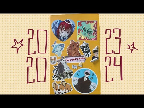 Видео: обзор скетчбука 2023-2024 китайцы геншин аниме