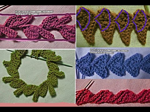 Видео: Модульное вязание.(Часть-2). Прошвы, кайма из ''ракушечки''.
