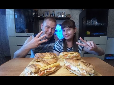 Видео: Мукбанг. Сэндвич от Subway | Mukbang. Sandwich by Subway