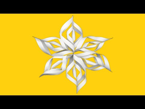 Видео: Как вырезать снежинку из бумаги. Вырезание снежинок
