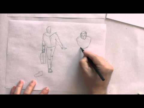 Видео: Рисуем фигуру человека в движении. Фильм 4.
