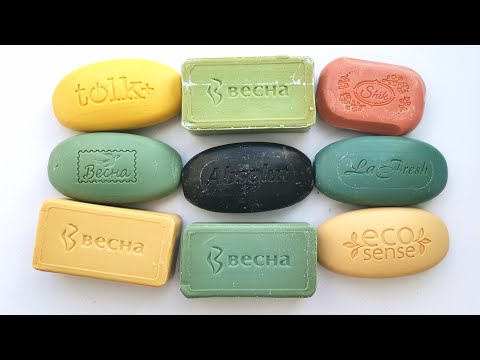 Видео: ASMR cutting soap. Satisfying video. АСМР резка мыла.