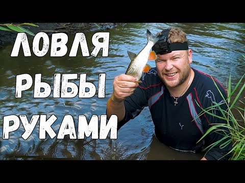 Видео: Ловим рыбу руками! Считается это браконьерством? Голавль. Плов в казане. Люди у которых клюёт.