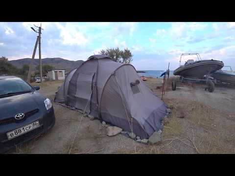Видео: Палатка 4 местная Outventure Twin Sky 4