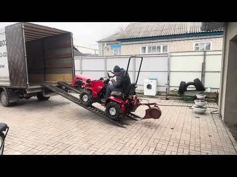 Видео: Мтз 132н сделали трапы на заезд в газельку первые испытания 