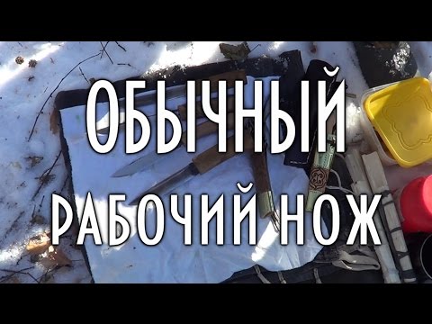 Видео: Обычный, рабочий нож, нож промысловика, охотника, рыбака, таежника