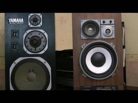 Видео: Две старые колонки Амфитон 50АС-022 & Yamaha NS-1000 MONITOR