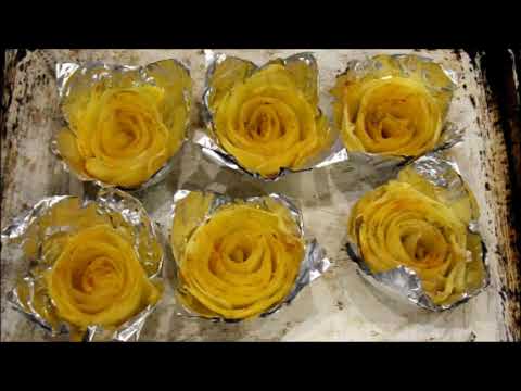 Видео: Картофельные розочки запеченные в духовке.