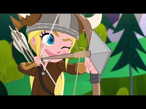 Видео: Polly Pocket Pоссия 💜стиль викингов 🛡видео для детей | 3+