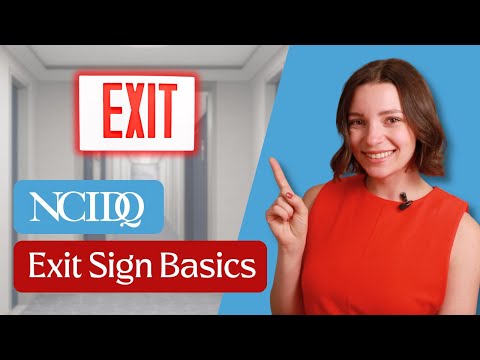 Видео: Основы знаков «Выход»! (Расположение и характеристики) | Подготовка к экзамену NCIDQ