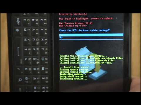 Видео: Motorola Milestone - прошивка часть 2