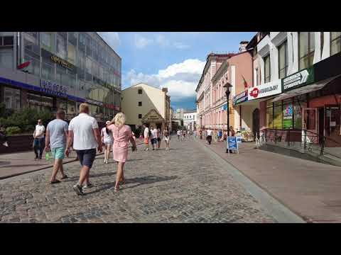 Видео: Гродно, ул. Советская. Пешие прогулки , 4K