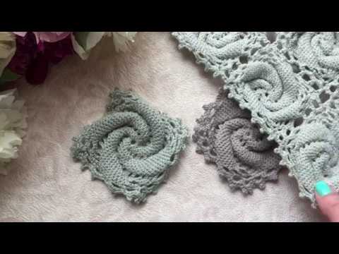 Видео: Квадрат крючком с 3D-спиралью//Crochet motif