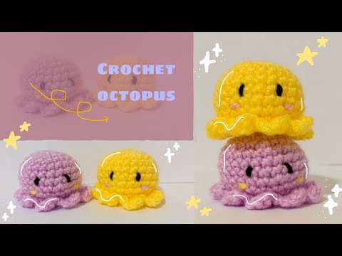 Видео: Crochet mini octopus 🐙// Осьминог крючком 🐙