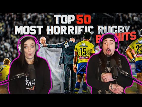 Видео: 50 УЖАСНЫХ регбийных ударов, которые действительно страшно смотреть (реакция)