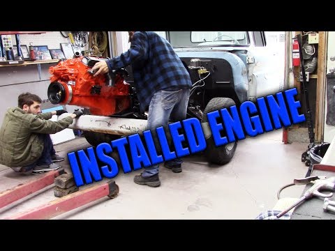 Видео: Двигатель 350 установлен на грузовике C10