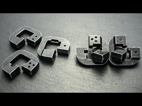 Видео: Головоломка Цепь от Ханаяма. Подробное решение.