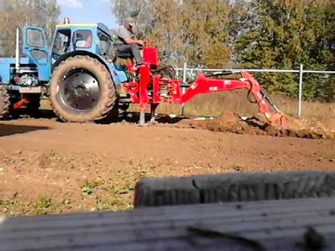 Видео: ЭКСКАВАТОР НАВЕСНОЙ НА Т 40