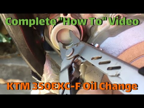 Видео: Замена масла KTM 350 EXC-F 2012 - 2016