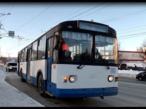 Видео: ⚡ Новочебоксарск! Троллейбус ЗиУ-682Г-012 [Г0А] (2000 г.в.) №1110 маршрут 55