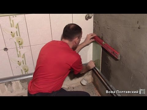 Видео: Укладка плитки в ванной - 3часть/Второй тон плитки вентилятором
