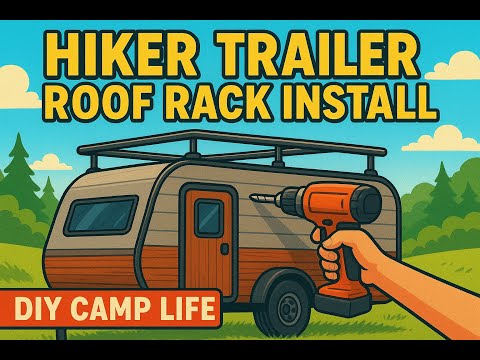 Видео: 🛠️ Установка багажника на крышу туристического прицепа | Установка третьей рейки для тента ARB | ...