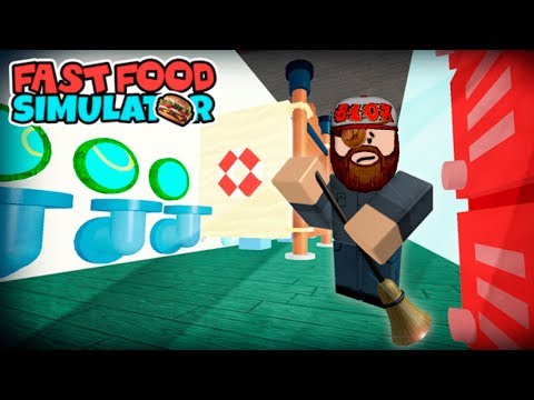 Видео: Роблокс СИМУЛЯТОР УБОРЩИКА Roblox Fast Food Simulator