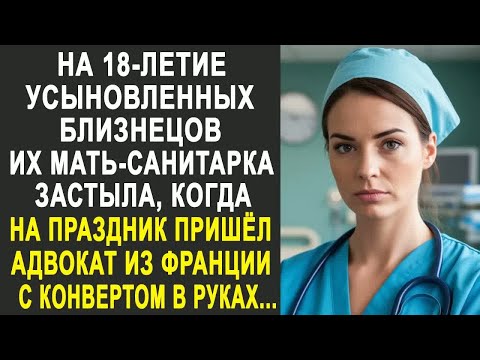 Видео: На 18-летие усыновленных близнецов их мать-санитарка застыла, когда на праздник пришёл адвокат....