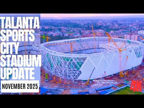 Видео: Обзор строительства стадиона «Таланта Спортс Сити» с помощью дрона