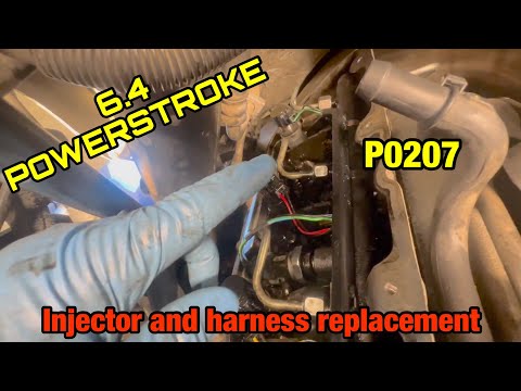 Видео: 6.4 Замена инжектора Powerstroke и жгута проводов