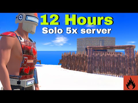 Видео: Solo 12 Hours Survive on 5x Server | Oxide Survival Island | 8848 LUFFY #oxide #rust #оксайд 