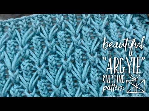 Видео: ИЗУМИТЕЛЬНЫЙ УЗОР СПИЦАМИ "ARGYLE" / ELASTIC Knitting Pattern