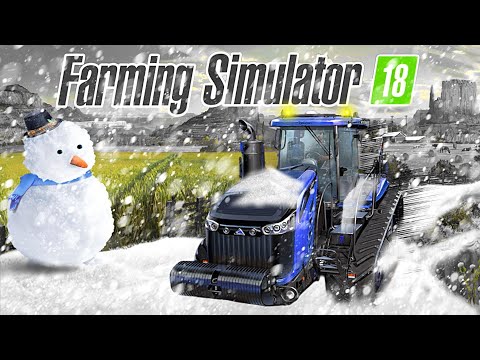 Видео: Зимний сезон FS 18: новое обновление! Многопользовательский режим FS 18: создание тюков травы #FS18