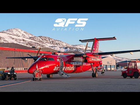Видео: Air Greenland - Dash 8 200 - Рейкьявик (KEF) в Нуук (GOH) | ВИДЕО ПОЛЕТА