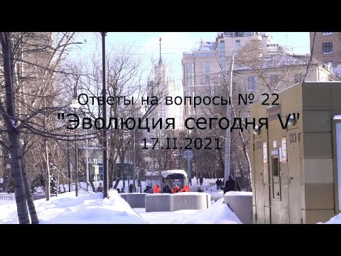 Видео: С.В. Савельев - Эволюция сегодня V