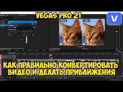 Видео: Vegas Pro 21. Как правильно конвертировать видео и делать приближения