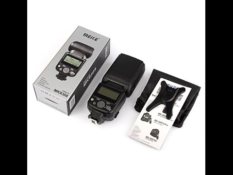 Видео: Вспышка MEIKE MK 930II. Обзор, сравнение мощности.