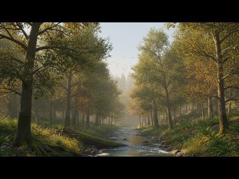 Видео: Для Сна Звуки Леса Река Пения  Птиц.Релаксация