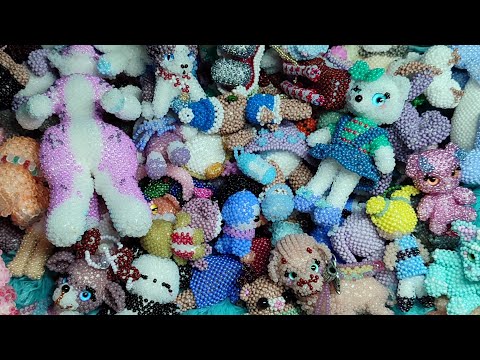 Видео: обзор новых амигуруми из бисера/ мои фигурки из бисера/ коллекция амигуруми ✨🎂🎆