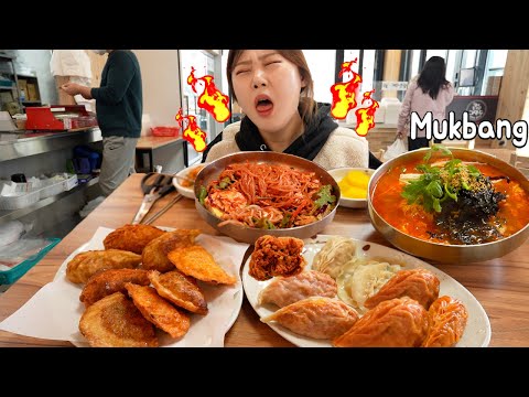 Видео: Mukbang | 🔥Бросить вызов самым пряным клецкам в КОРЕЕ, "Cheong-ju Michin Mandu" 미친만두