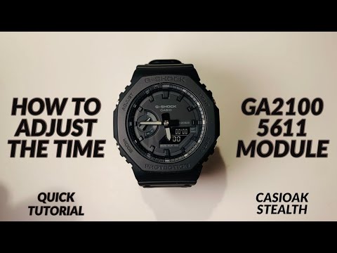 Видео: GA-2100 G-SHOCK - МОДУЛЬ 5611 - БЫСТРАЯ УСТАНОВКА ВРЕМЕНИ
